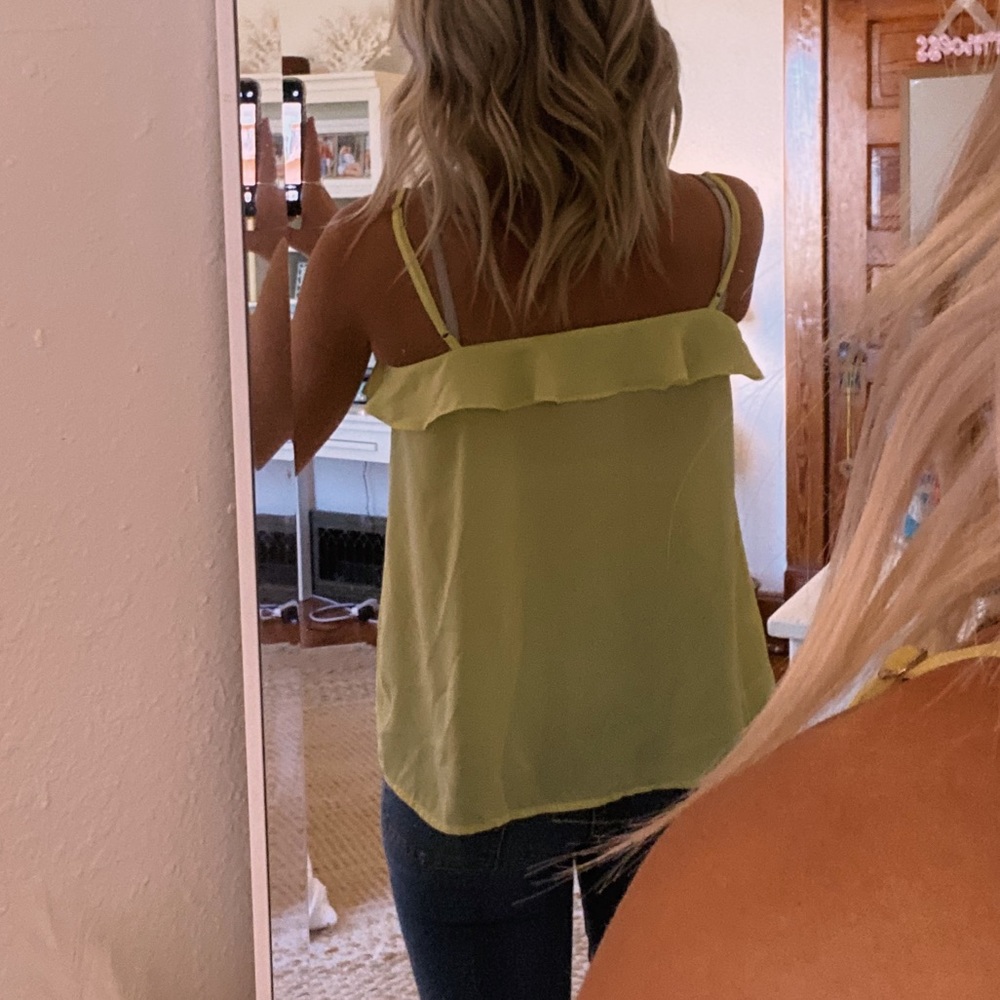 Dex Yellow Ruffle Tank - Picture 2 of 5